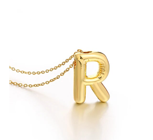 Bubble Initial Necklaces