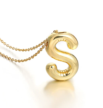 Bubble Initial Necklaces