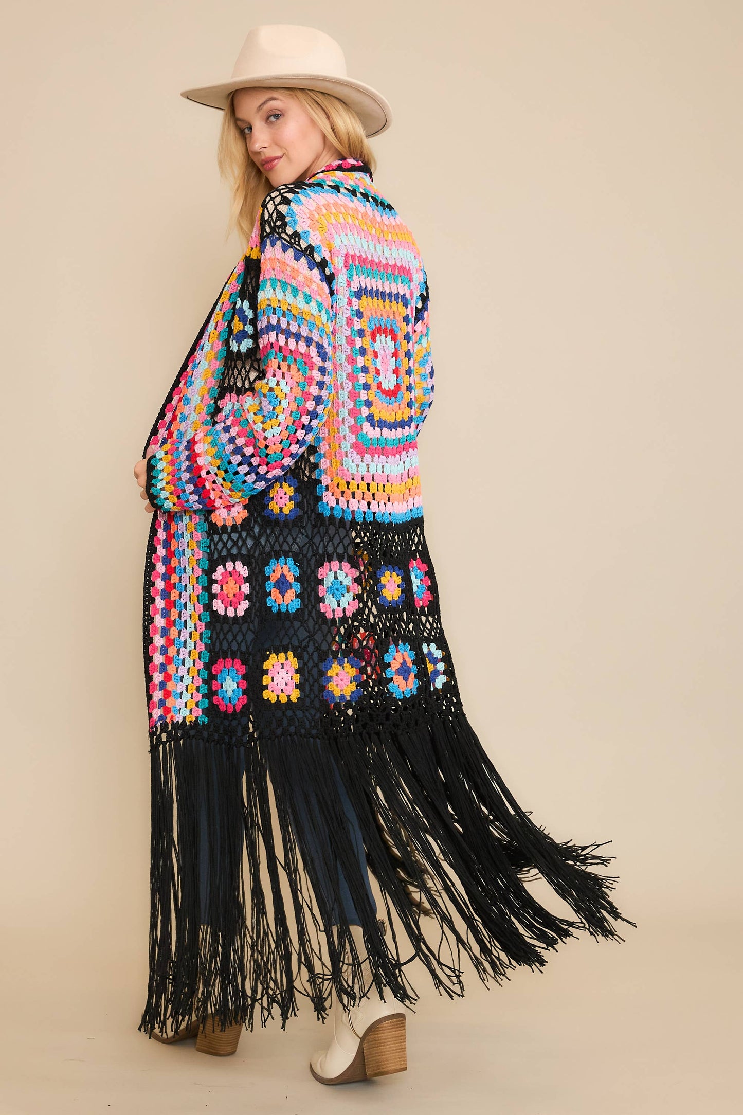 Crochet Fringe Cardigan