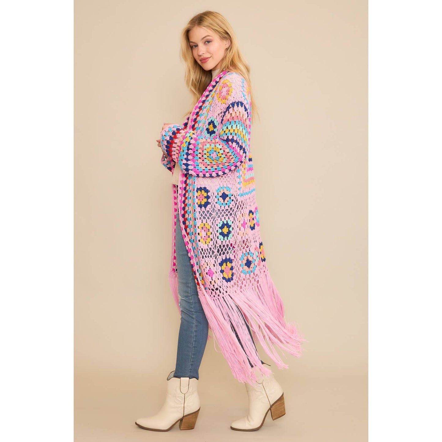 Crochet Fringe Cardigan