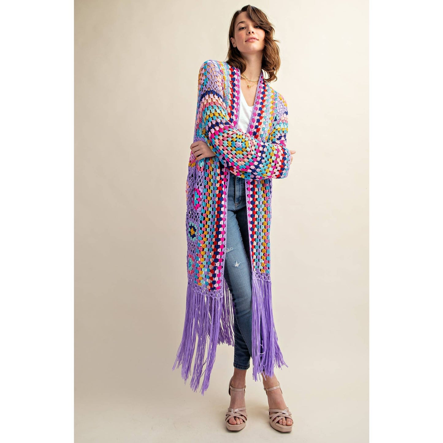 Crochet Fringe Cardigan