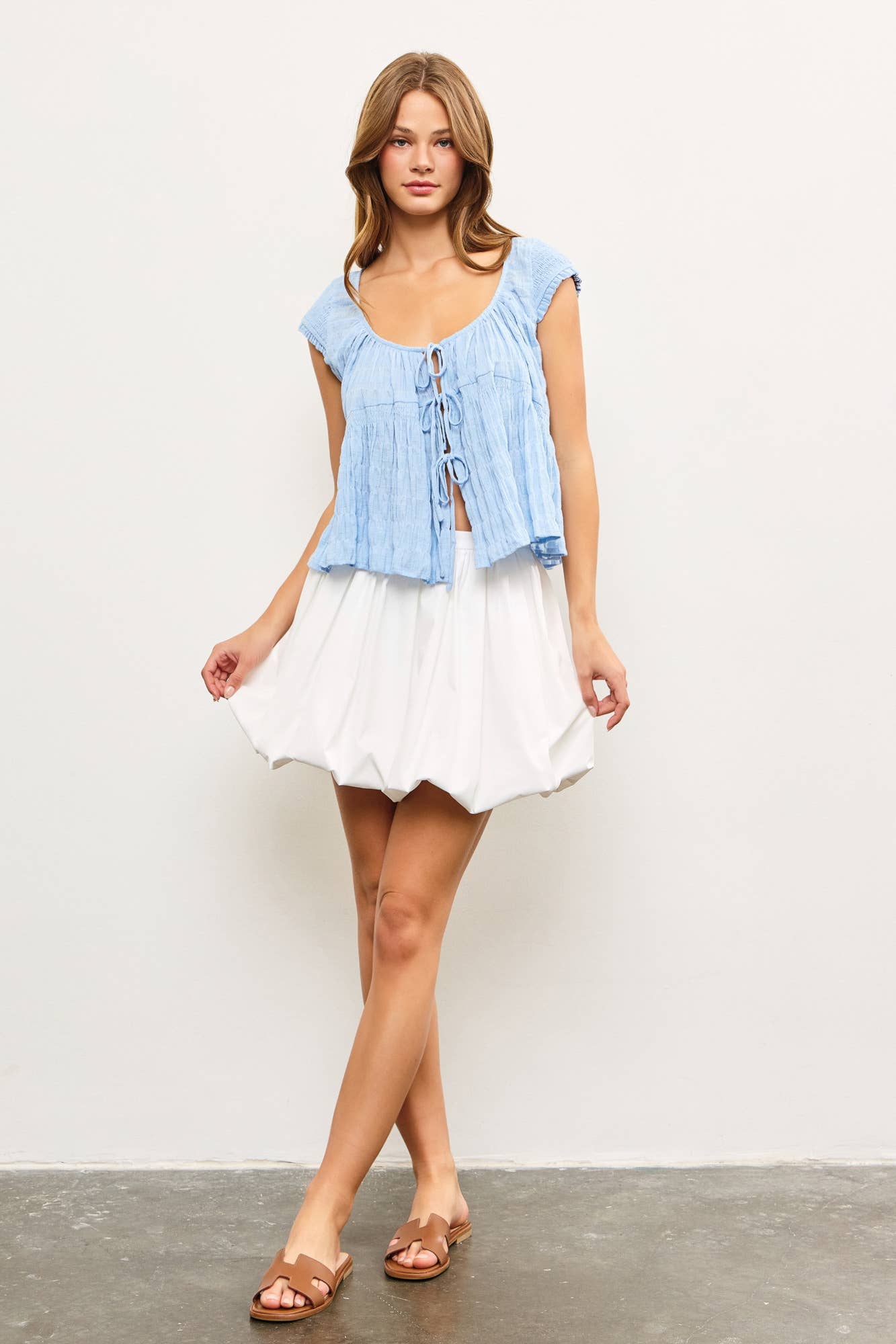 Bubble Hem Skirt