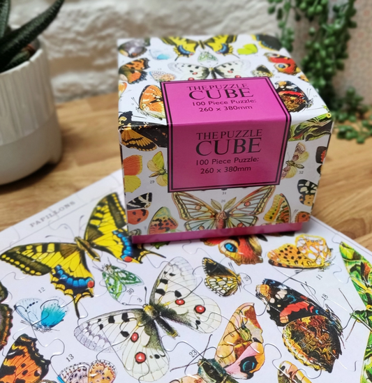 Puzzle Cube - Vintage Butterflies