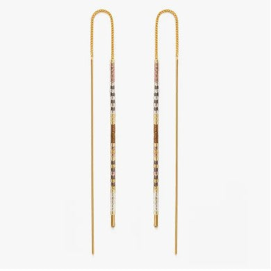 Miyuki Seed Bead Threader Earrings