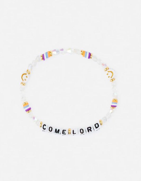 Come Lord Letter Bracelet