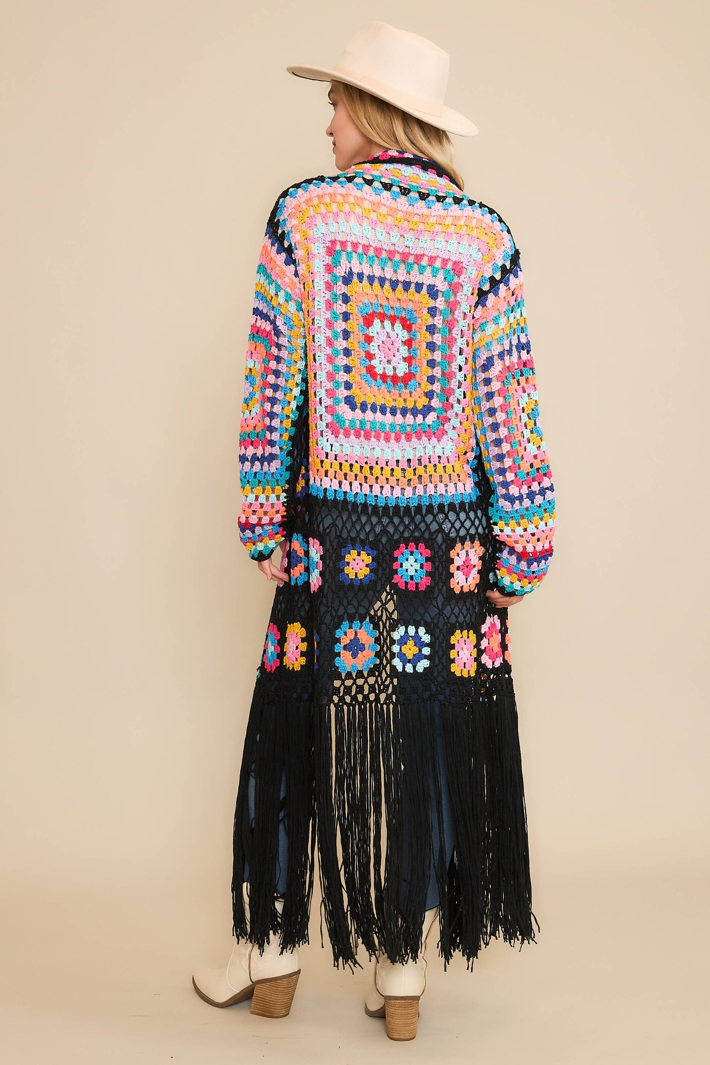 Crochet Fringe Cardigan