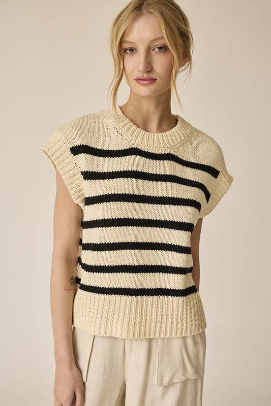 Olivia Stripe Knit Top