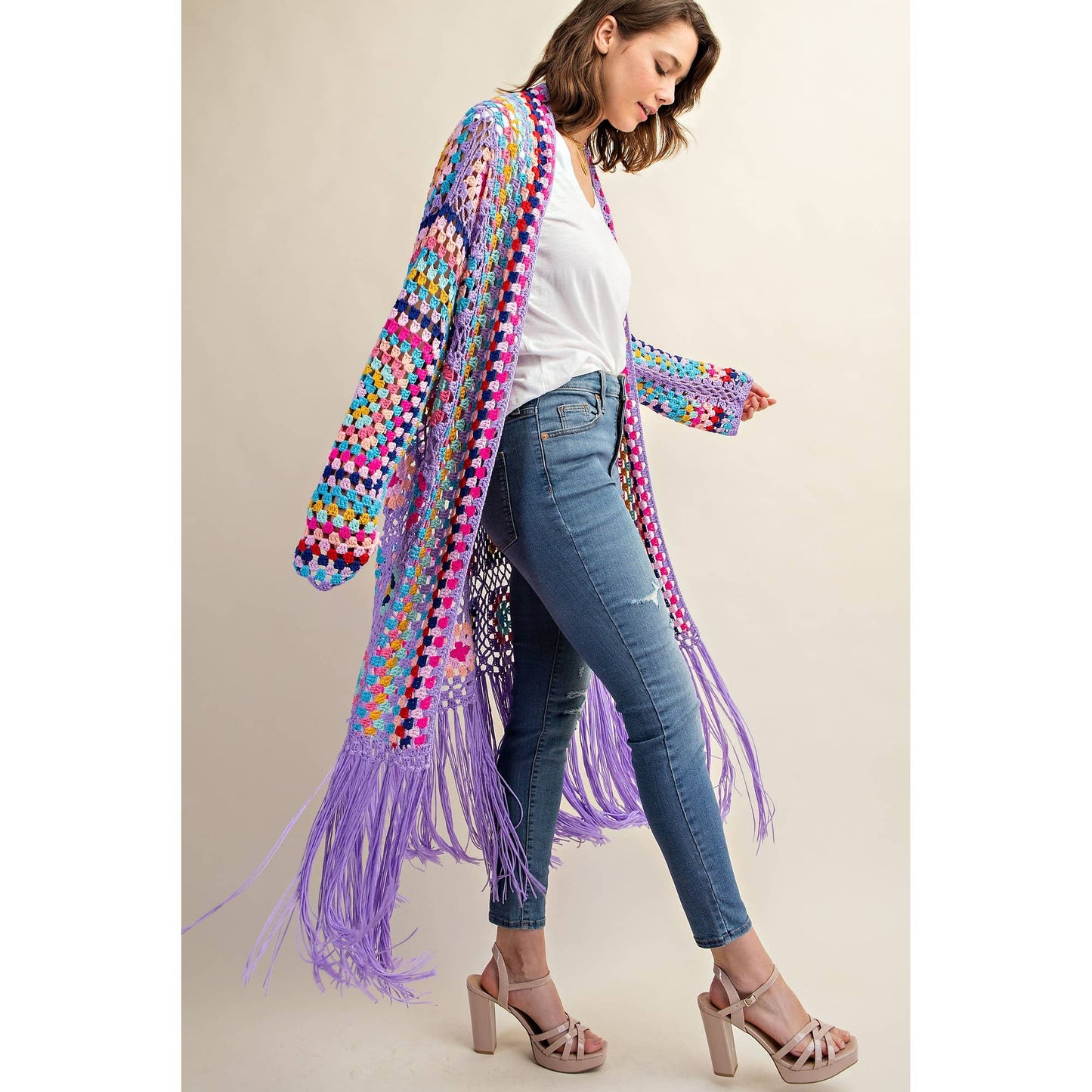 Crochet Fringe Cardigan