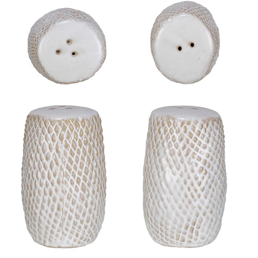 Stoneware Salt and Pepper Shakers