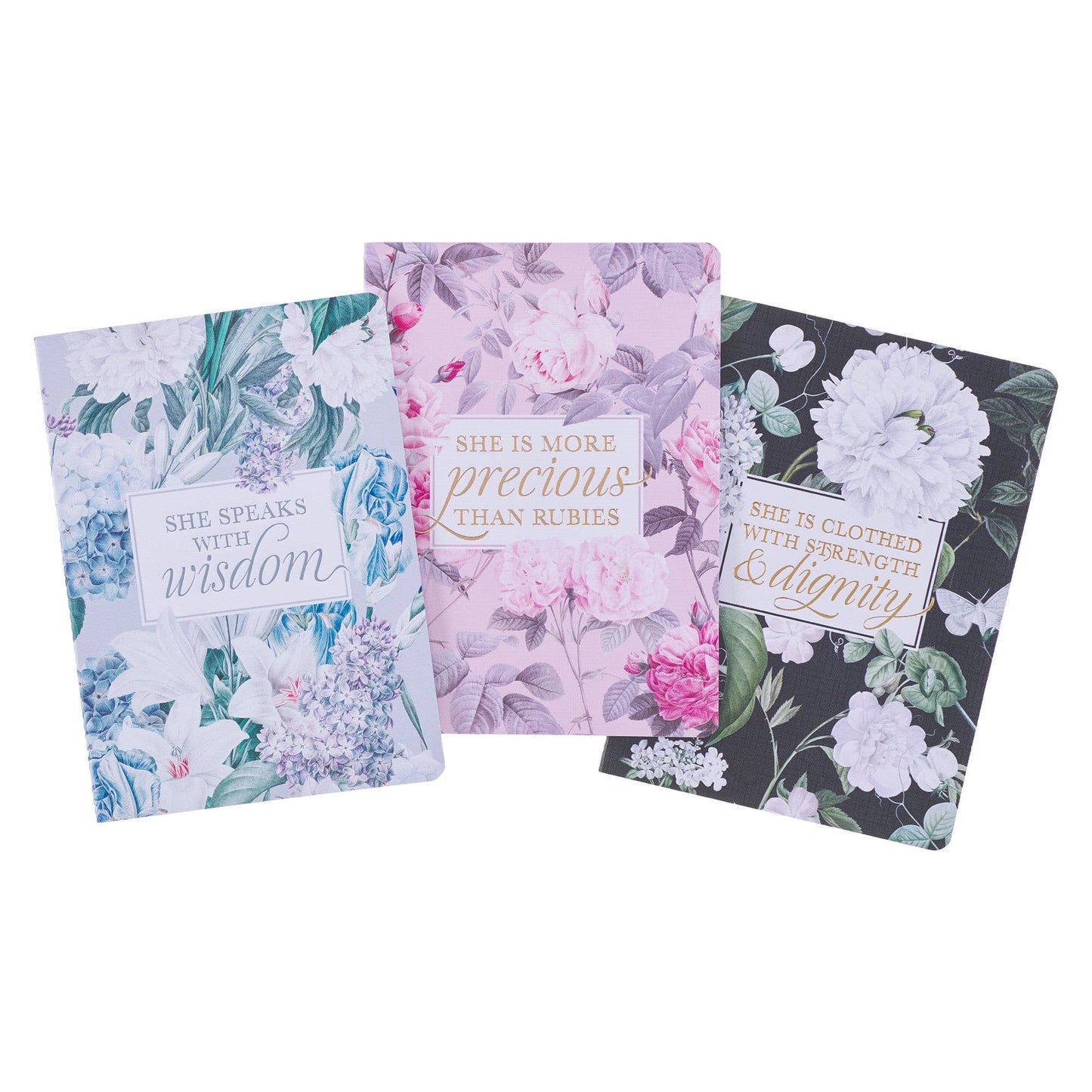 Graceful Peonies Large Notebook Set