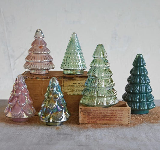 Embossed Mercury Glass Tree