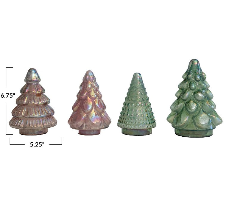 Embossed Mercury Glass Tree