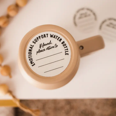 Emotional Support Water Bottle Stickers