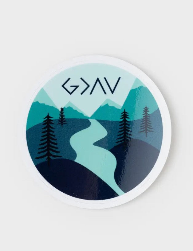Highs and Lows Mountin Sticker