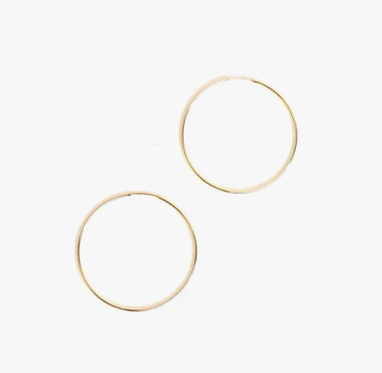 Gold Endless Hoops