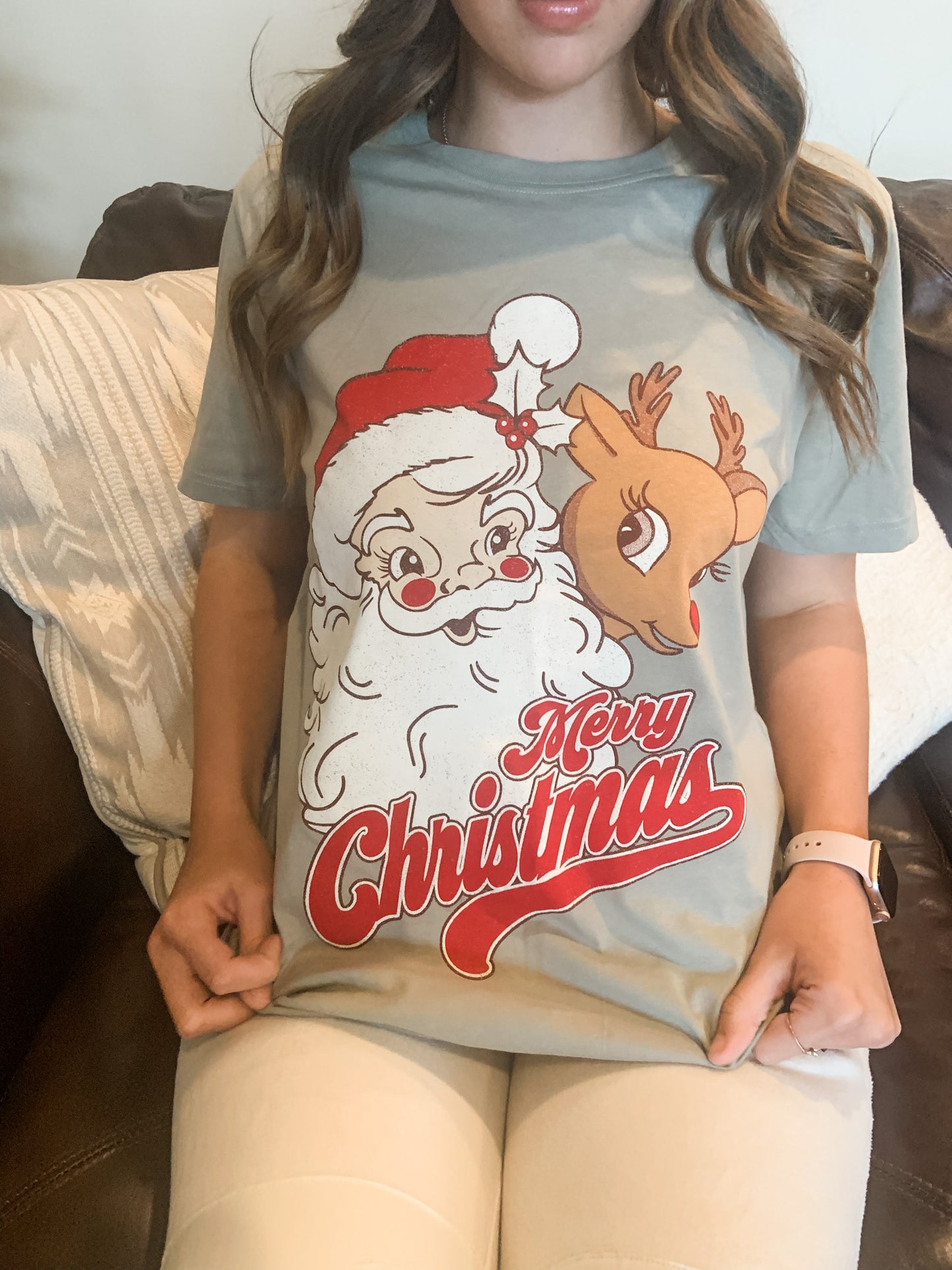 Vintage Santa Rudolph Shirt