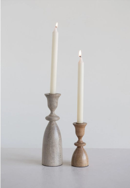 Mango Wood Taper Holders