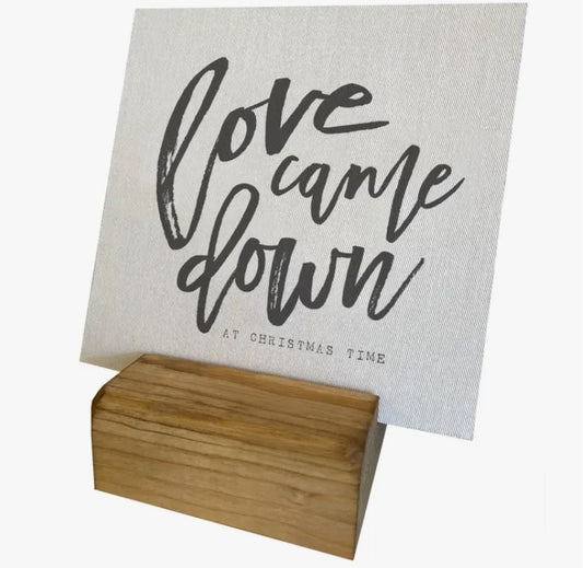 Seasonal Mini Canvas Shelf Decor