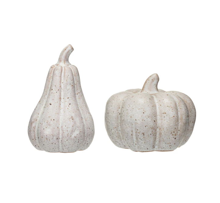 Stoneware Pumpkin with Reactive Glaze