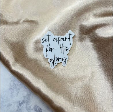Set Apart For His Glory Christian Sticker