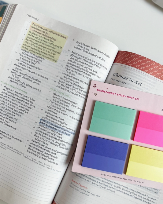 Transparent Sticky Notes Set
