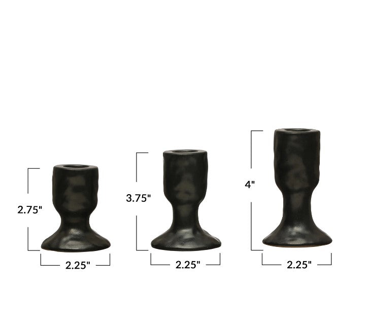 Stoneware Taper Holders