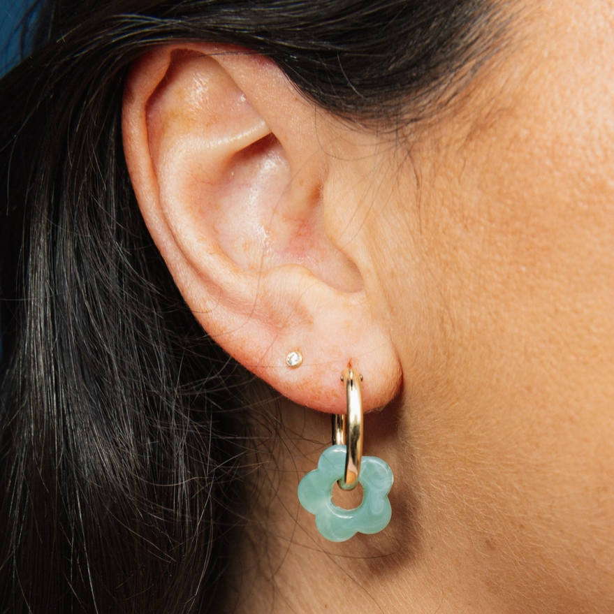 Bloom Hoop Earring Charms