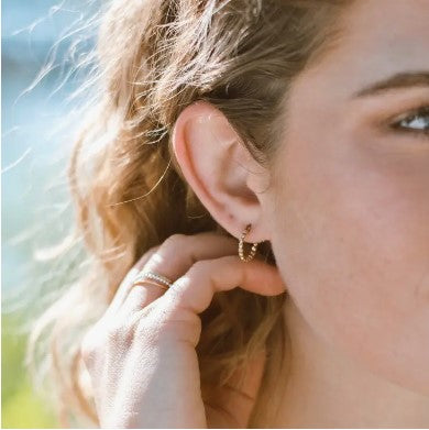 Tiny Dot Hoops