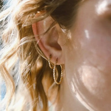 Tiny Dot Hoops