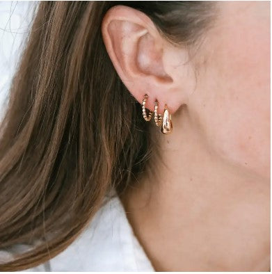 Tiny Dot Hoops