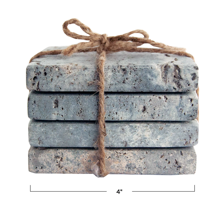 Travertine Coasters