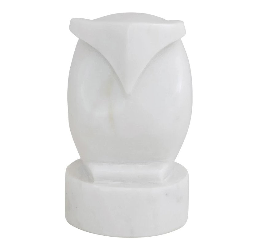 Marble Owl Decor