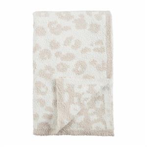 cream leopard blanket