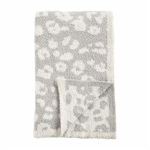 gray leopard blanket