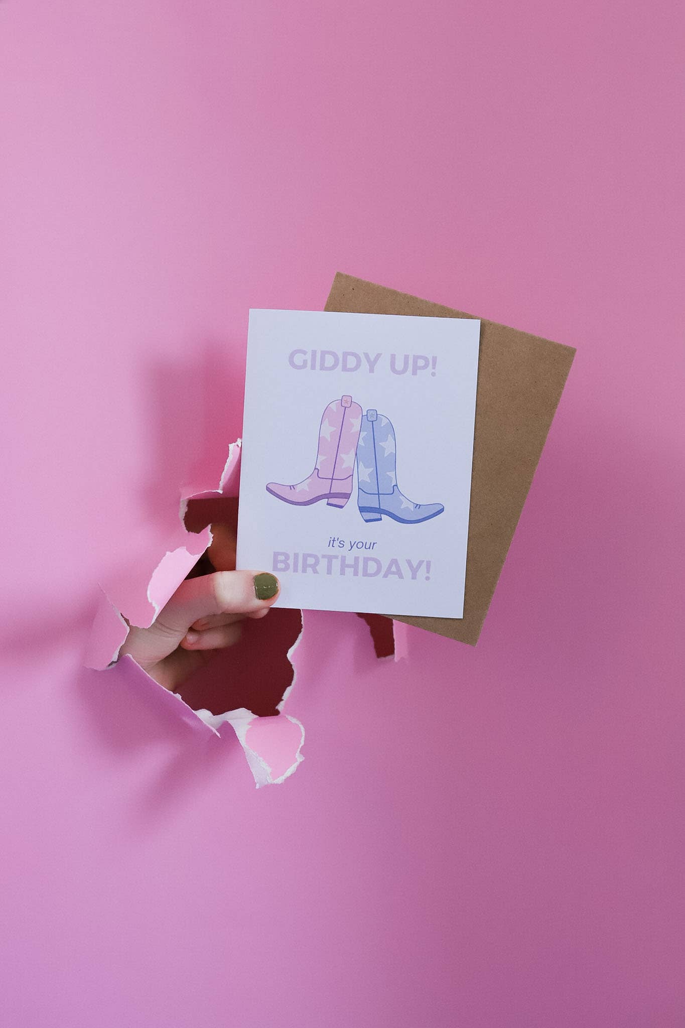 Giddy Up Birthday Card