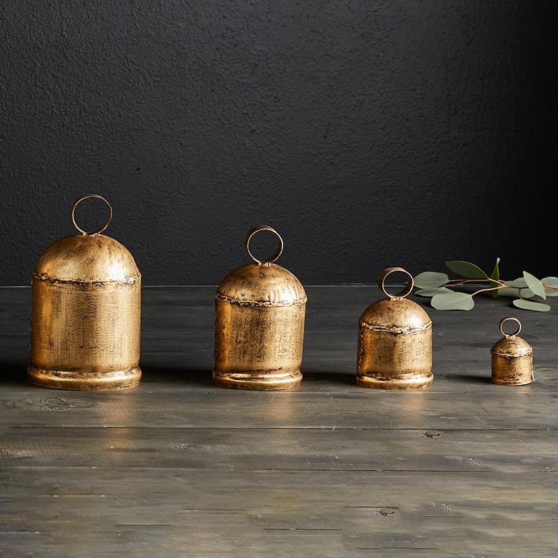 rustic gold bells