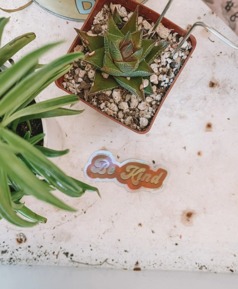 Be Kind Holographic Sticker