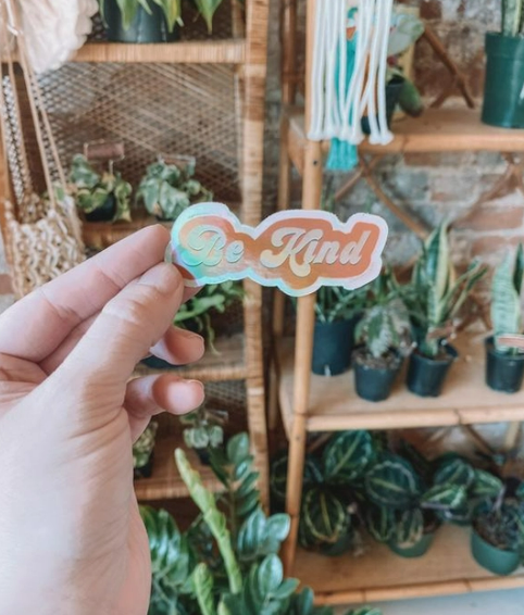 Be Kind Holographic Sticker