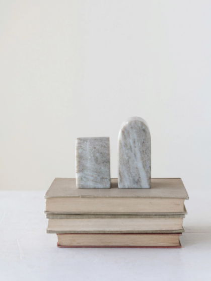 marble bookends