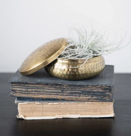 brass container with lid