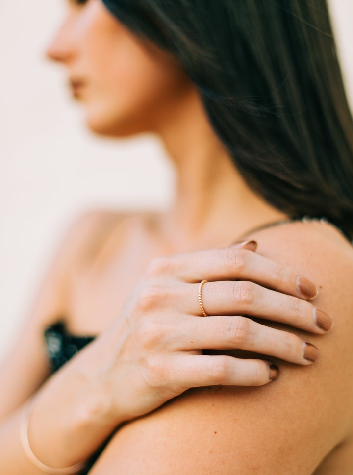 Gold-Filled Dot Ring