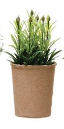 Faux Herb in Paper Pot, 5 Styles