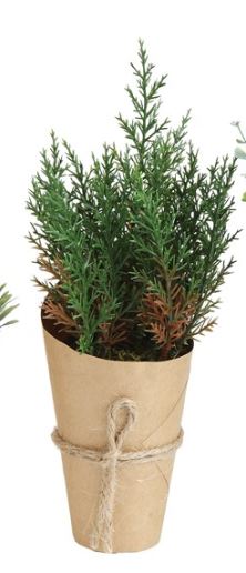 Artificial Plant In Paper Wrapped Pot