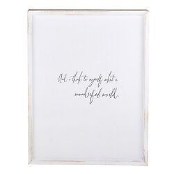 Framed Wood Board Art