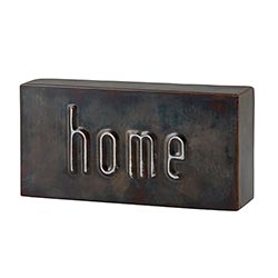 home metal sign