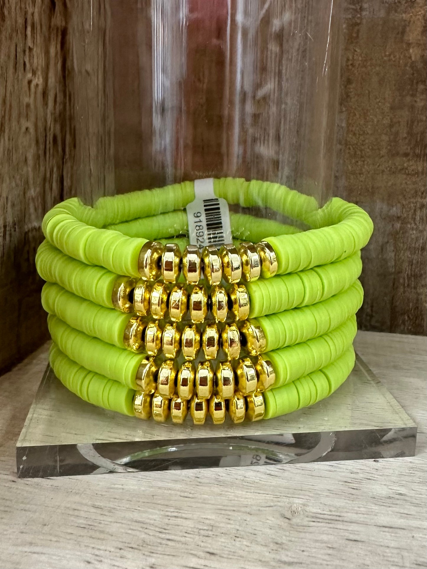Golden Stone Bohemian Bead Stretch Bracelets
