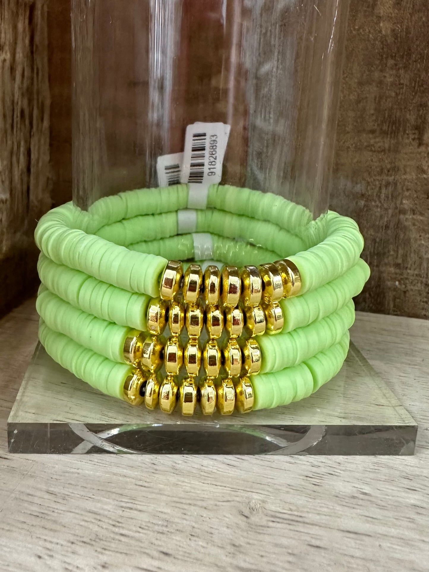 Golden Stone Bohemian Bead Stretch Bracelets