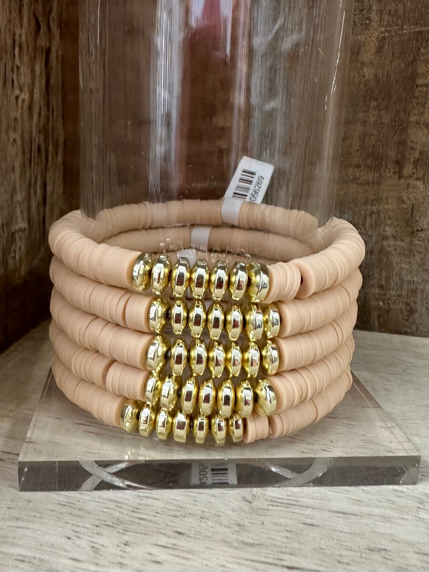 Golden Stone Bohemian Bead Stretch Bracelets