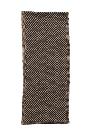 black chevron tablerunner