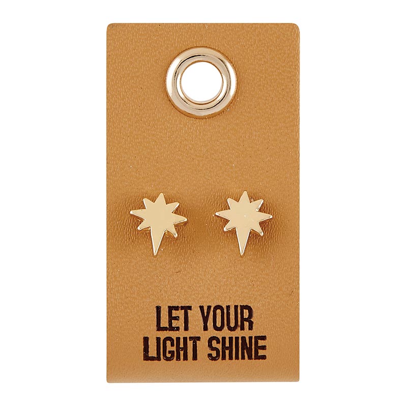 Leather Tag Earring Collection
